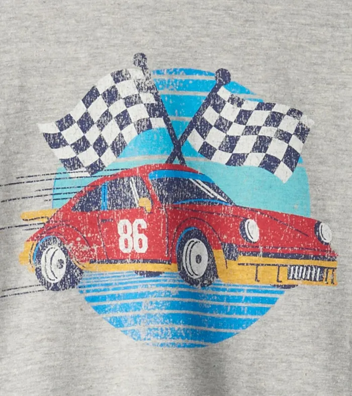 Tops Baby and Toddler Hatley Baby and Toddler Boys Checkered Flag Long Sleeve TShirt