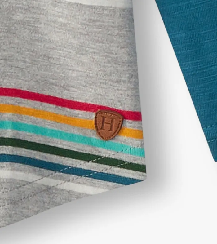 Tops Boys Hatley Boys Retro Stripes Long Sleeve Raglan TShirt