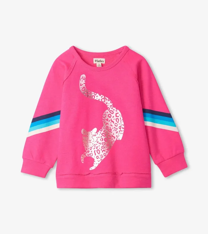 Tops Girls Hatley Fab Cheetah Pullover