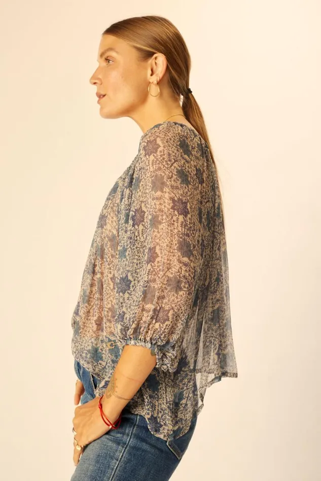 Tops Shop Natalie Martin ELLA TOP Snowflake Sea