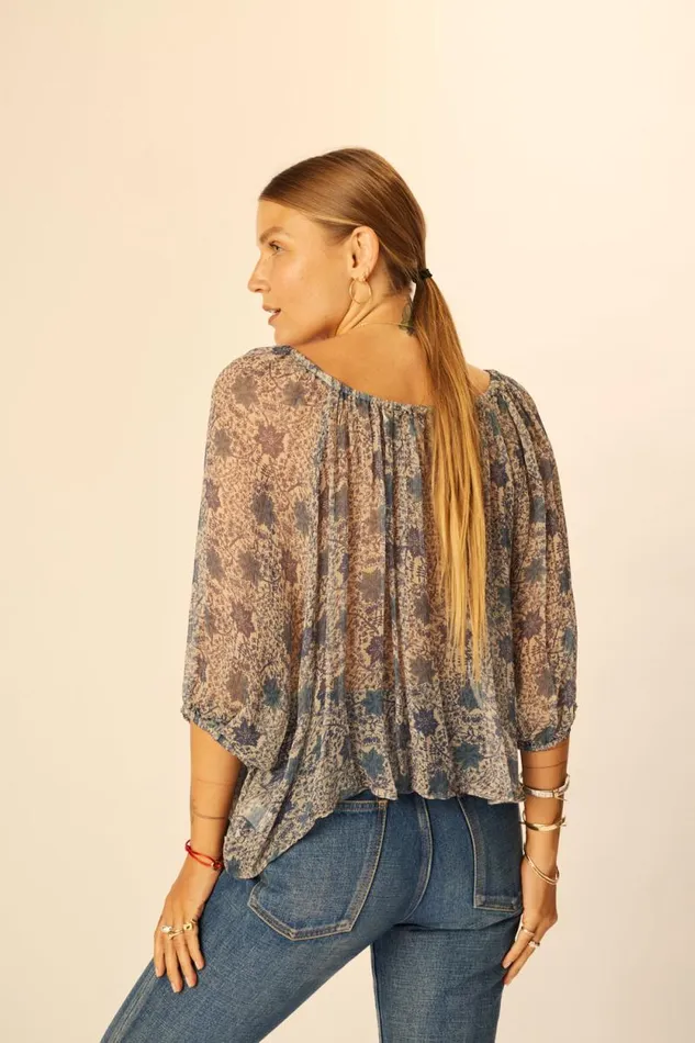 Tops Shop Natalie Martin ELLA TOP Snowflake Sea