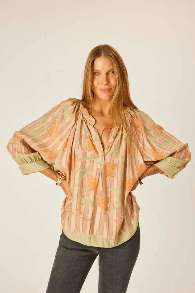 Tops Shop Natalie Martin REMY TOP Chamomile Apricot