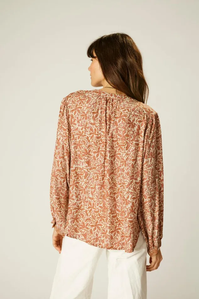 Tops Shop Natalie Martin TOLAN SHIRT Gloriosa Sandstone