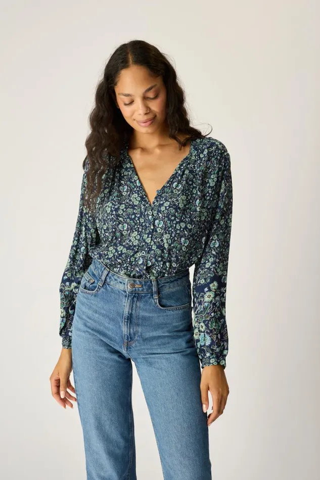 Tops Shop Natalie Martin TOLAN SHIRT Petite Fleur Marine