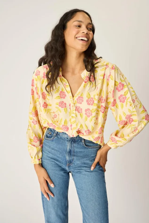 Tops Shop Natalie Martin TOLAN SHIRT Prairie Dusty Crimson