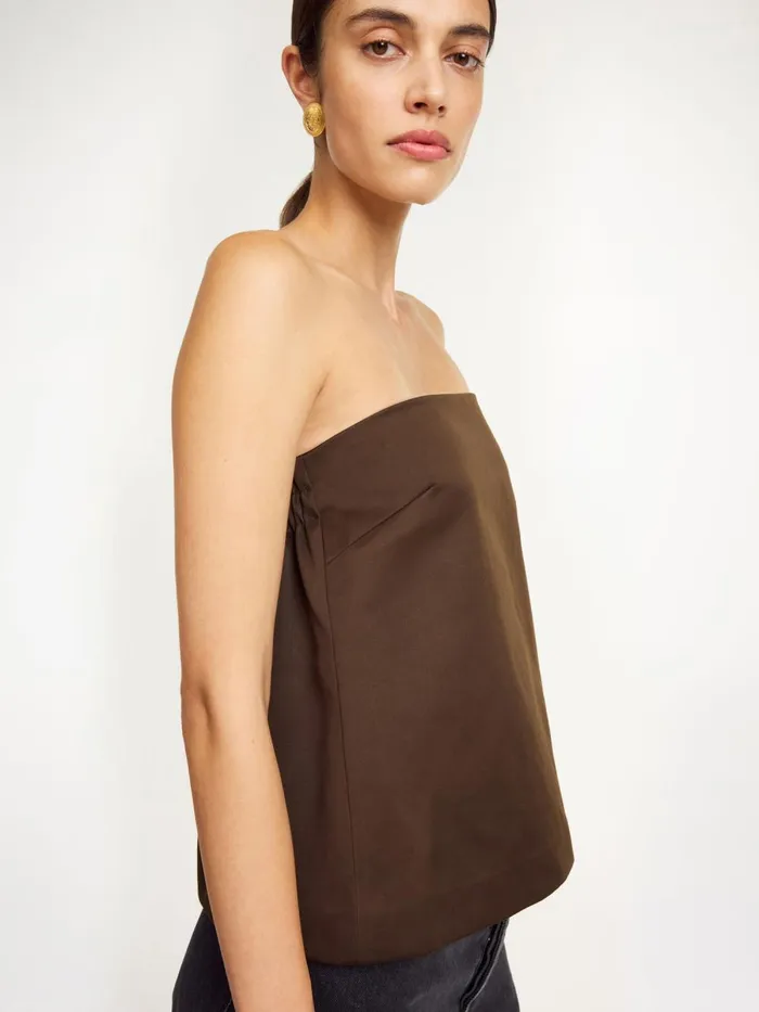 Tops Women By Malene Birger Hermie Top Dark Mahogany Tops Women By Malene Birger Hermie Top Dark Mahogany