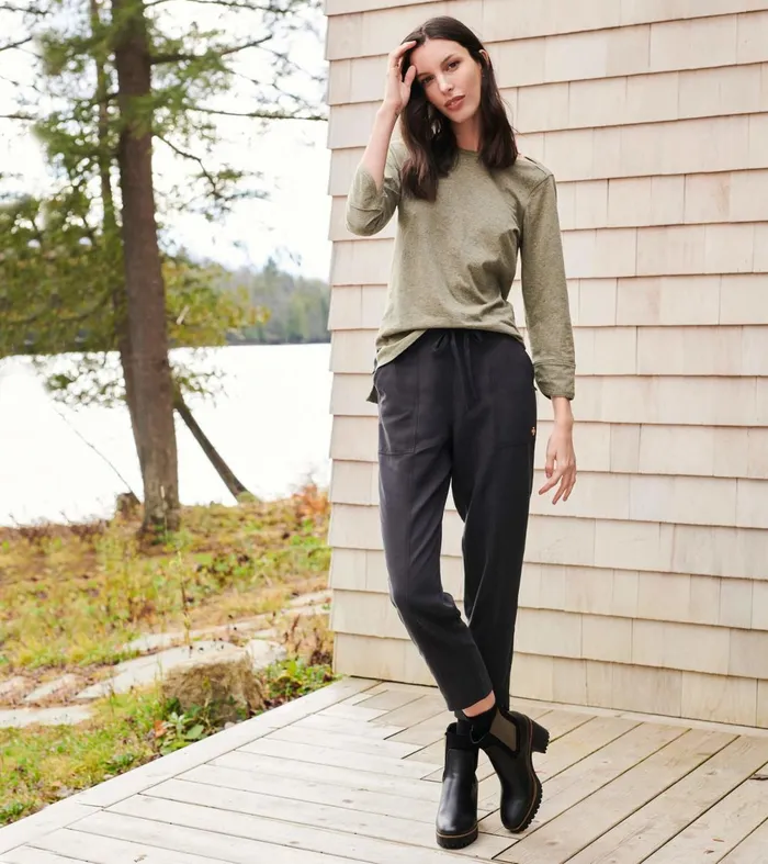 Tops Women Hatley 34 Sleeve Breton 8211 Loden Green