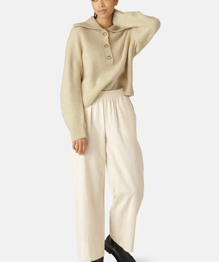 Trousers 8211 Bleached Sand Clothing Ilse Jacobsen Pants