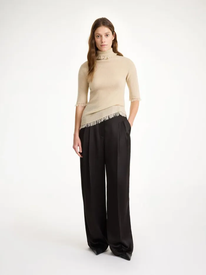 Trousers Women By Malene Birger Cymbaria Highwaist Trousers Black