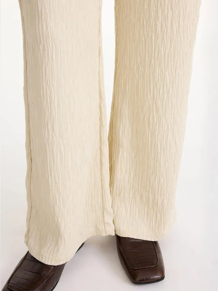 Trousers Women By Malene Birger Darja Wideleg Trousers Oyster Gray