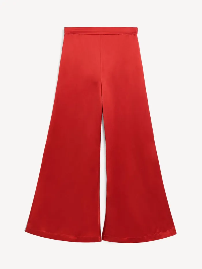 Trousers Women By Malene Birger Lucee Flared Trousers Dark Chilli Trousers Women By Malene Birger Lucee Flared Trousers Dark Chilli