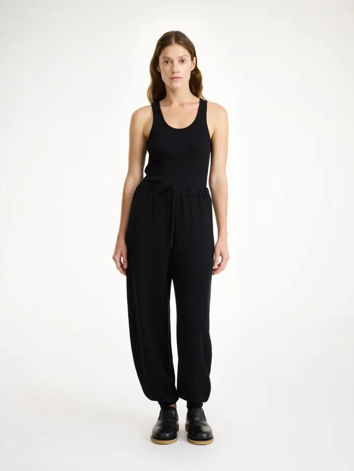 Trousers Women By Malene Birger Tevana Highwaist Trousers Black