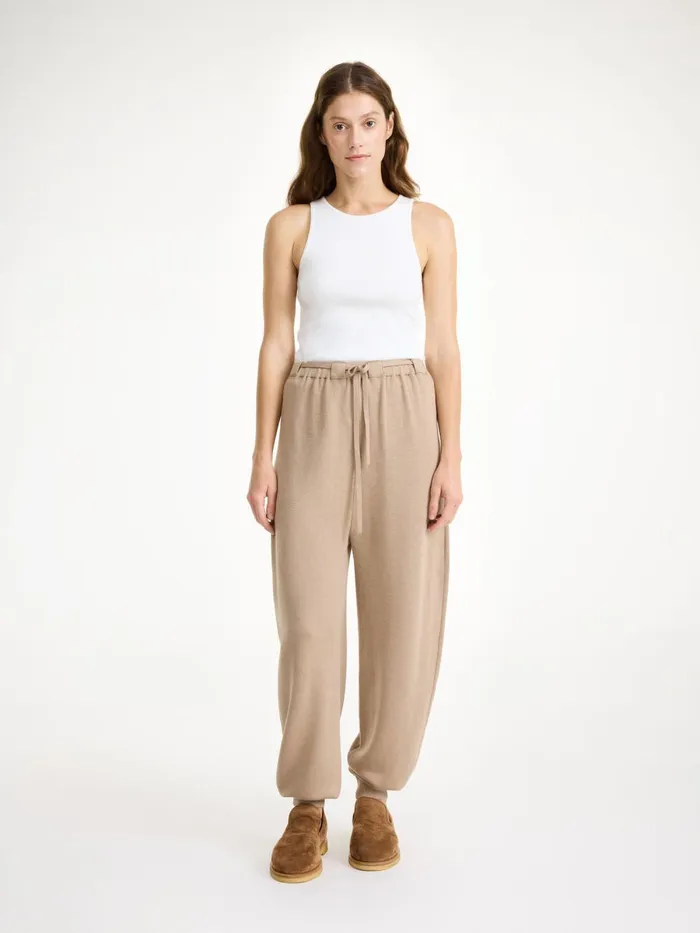 Trousers Women By Malene Birger Tevana Highwaist Trousers Nomad