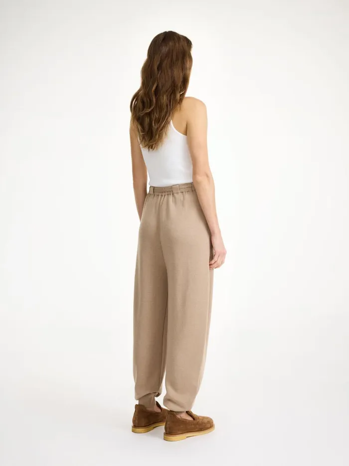 Trousers Women By Malene Birger Tevana Highwaist Trousers Nomad