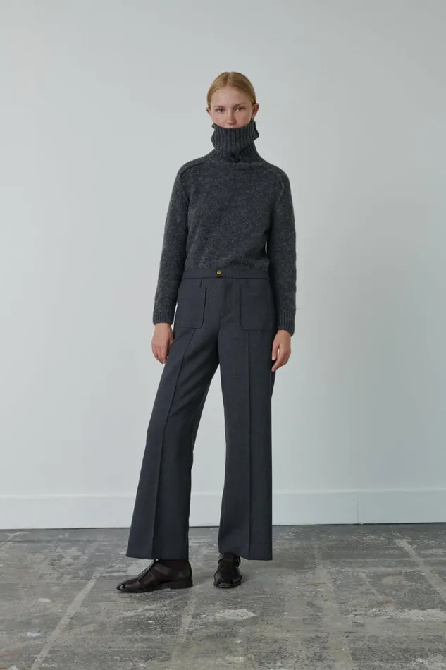 Trousers Women Soeur HARRY TROUSERS Mottled Grey
