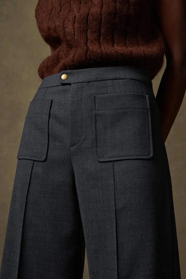 Trousers Women Soeur HARRY TROUSERS Mottled Grey