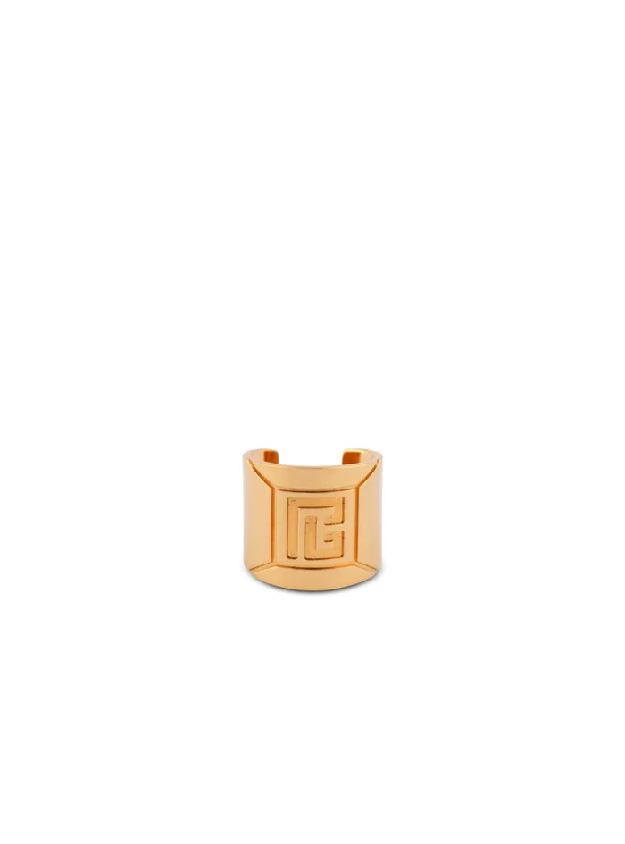 Tubular Ring Gold Women Balmain Fashion Jewelry
