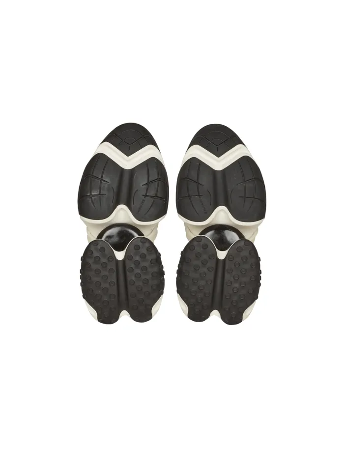 Unicorn Lowtop Sneakers In Neoprene And Leather Black Men Balmain Sneakers