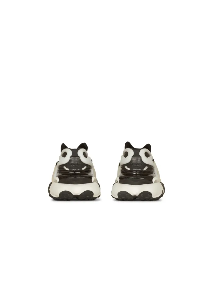 Unicorn Lowtop Sneakers In Neoprene And Leather Black Men Balmain Sneakers