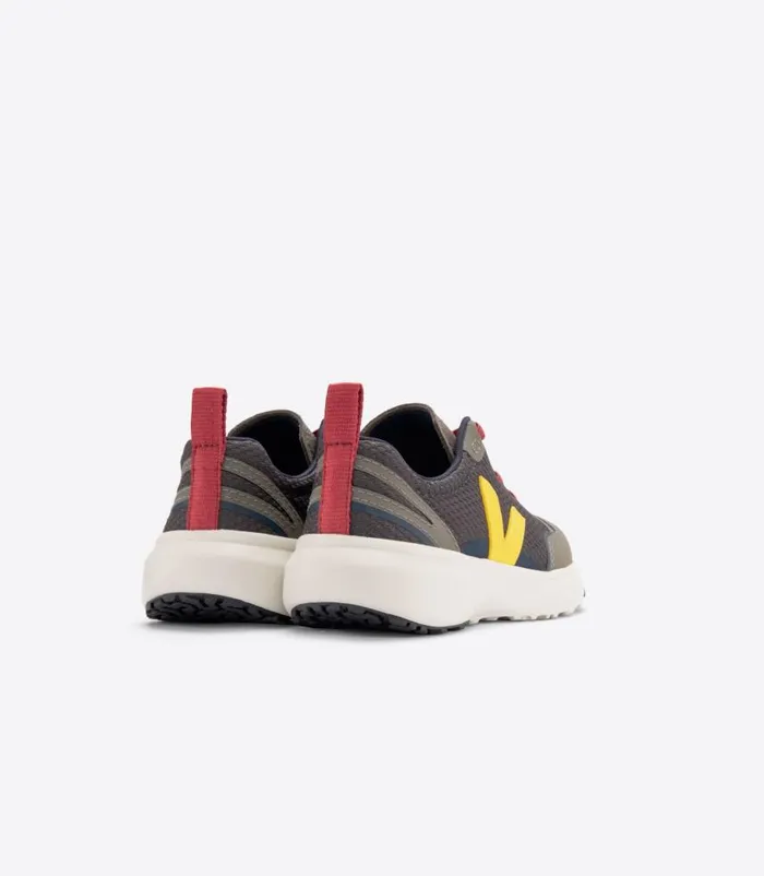 VEJA Canary Kids CANARY ELASTIC LACES ALVEOMESH GRAFITE TONIC