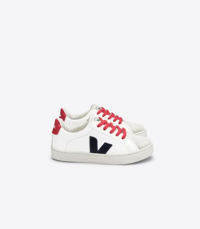 VEJA Esplar Kids ESPLAR LACES LEATHER WHITE NAUTICO PEKIN