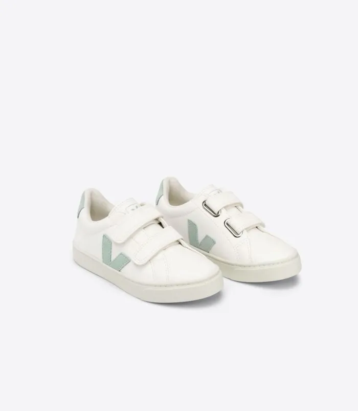 VEJA Esplar Kids ESPLAR LEATHER WHITE MATCHA