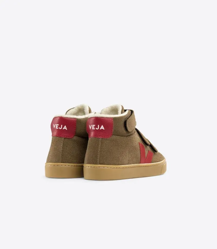 VEJA Esplar Mid Kids ESPLAR MID FURED SUEDE BROWN PEKIN