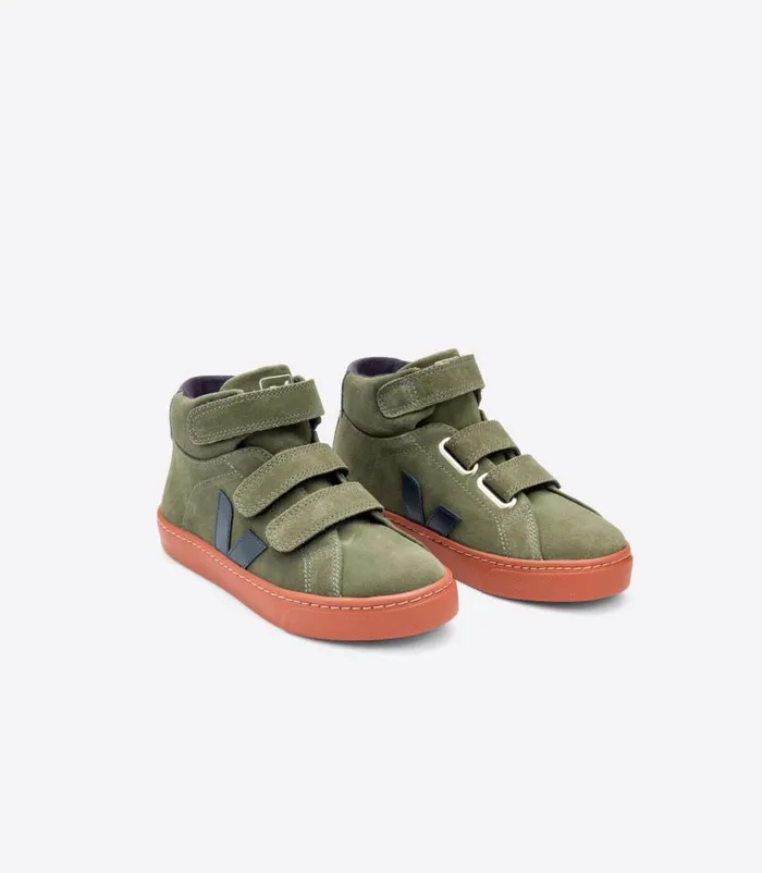 VEJA Esplar Mid Kids ESPLAR MID SUEDE MUD NAUTICO RUST SOLE