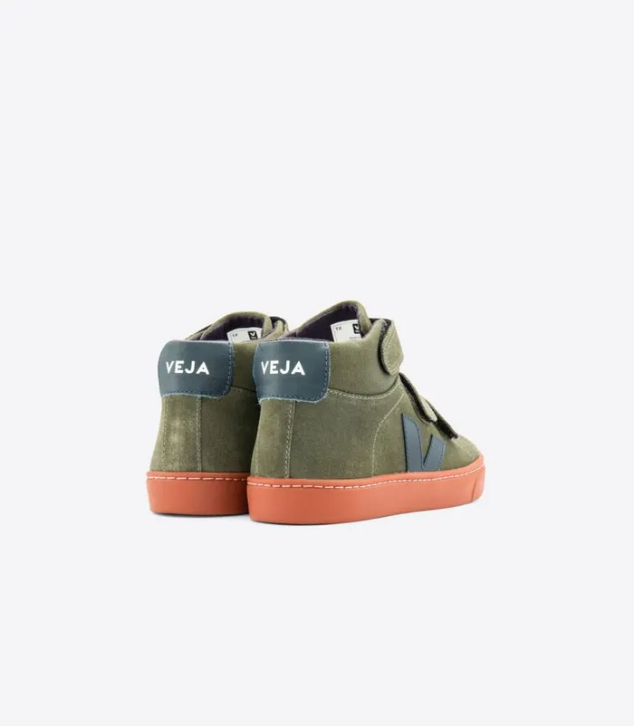 VEJA Esplar Mid Kids ESPLAR MID SUEDE MUD NAUTICO RUST SOLE