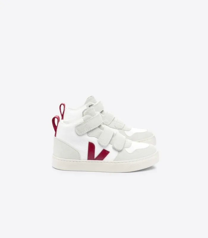 VEJA V10 Mid Kids V10 MID BMESH WHITE MARSALA