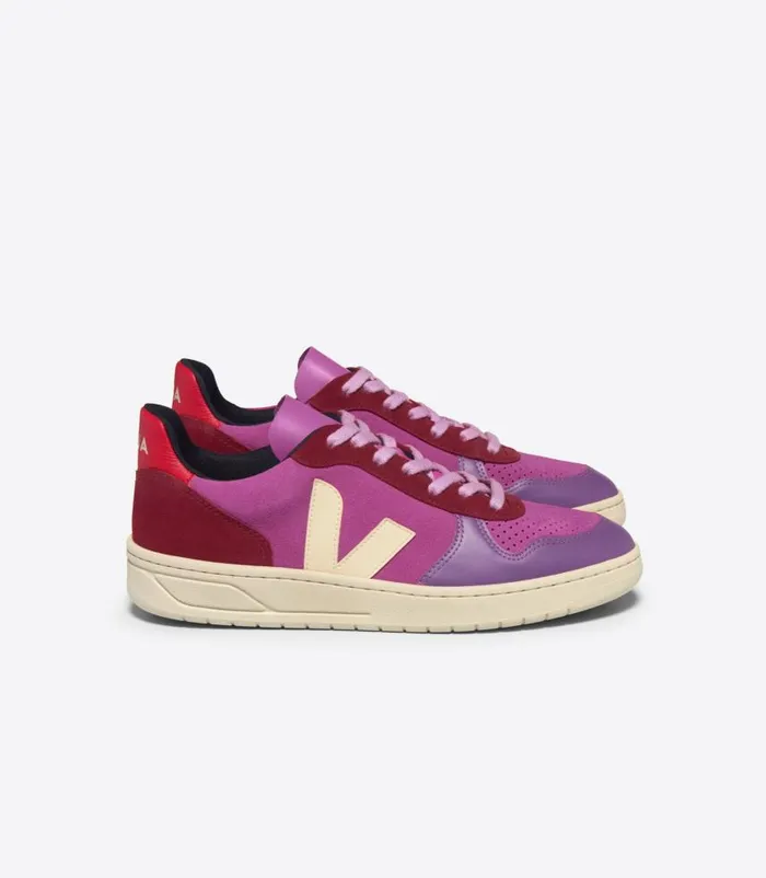 VEJA V10 Women V10 SUEDE MULTICO ULTRAVIOLET CALCAIRE