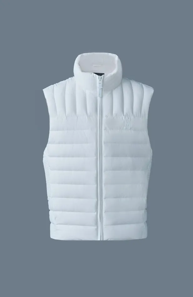 Vests Men Mackage TITUS Perpendicular Channel Quilt Down Vest Black Vests Men Mackage TITUS Perpendicular Channel Quilt Down Vest Black