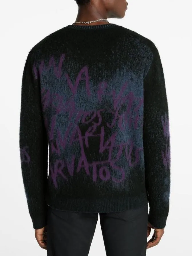 VINHETA CREWNECK SWEATER Black Clothing John Varvatos Sweaters