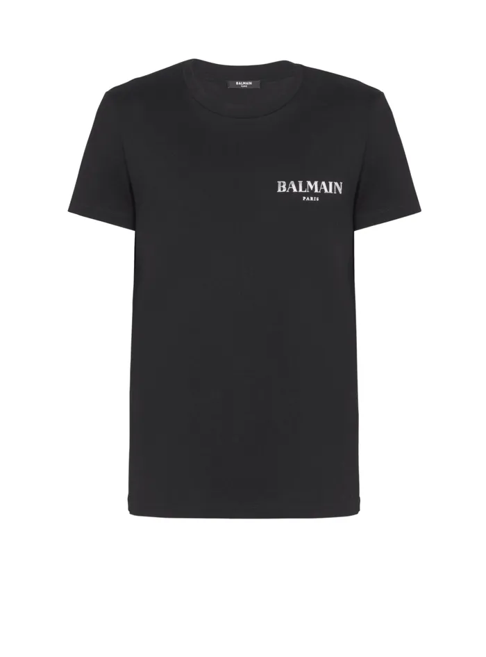 Vintage Shortsleeved Tshirt Black Men Balmain TShirts