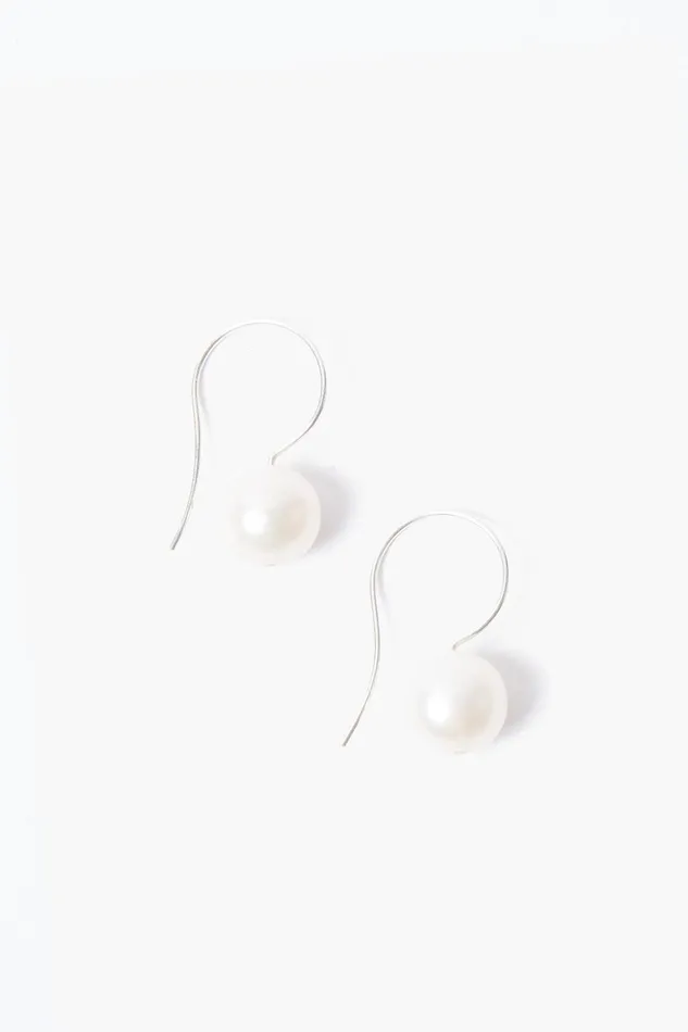 White Baroque Pearl Drop Earrings Women Chan Luu Earrings