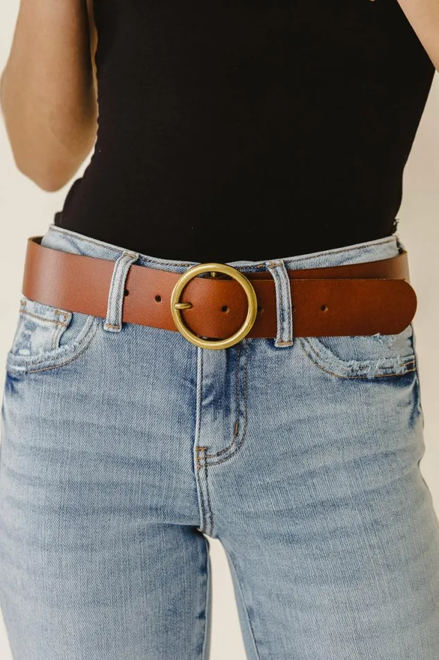 Willow Leather Belt In Tan Tan Women Bohme Bags