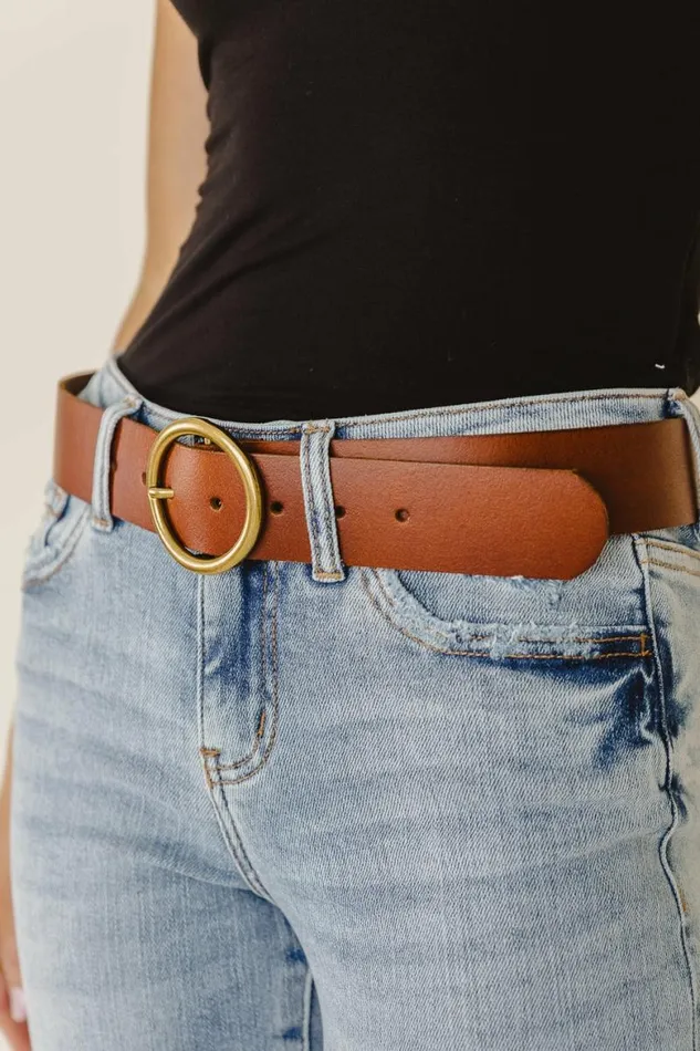Willow Leather Belt In Tan Tan Women Bohme Bags