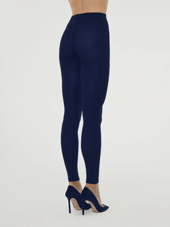 Wolford Tights Leggings Cashmere Silk Tights Leggings Navy 8211 Women