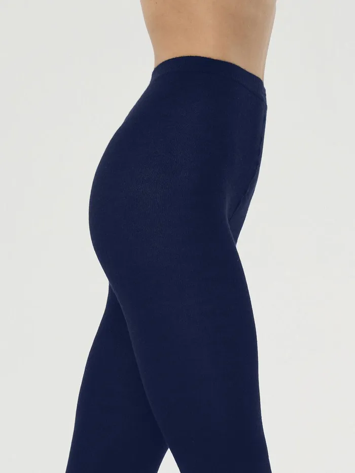 Wolford Tights Leggings Cashmere Silk Tights Leggings Navy 8211 Women