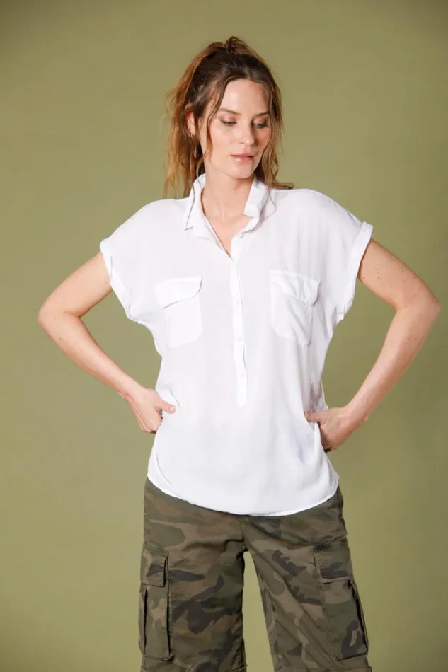 Woman Casta Short Sleeve Shirt In Tencel Mason039s Shirts