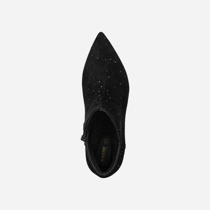 Woman Geox Ankle Boots FAVIOLA WOMAN Brilliant Black Highheel Ankle Boots Brilliant Black