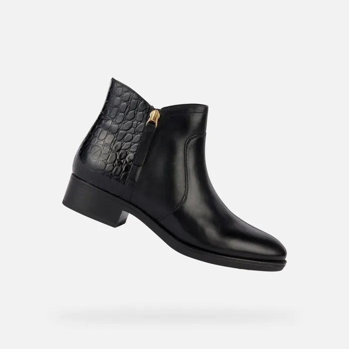 Woman Geox Ankle Boots FELICITY C Ankle Boots Black Woman Geox Black