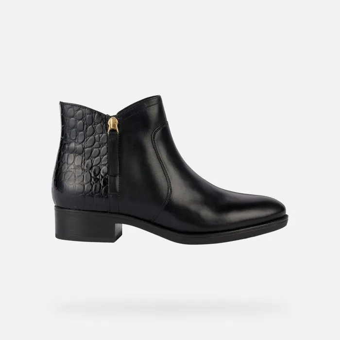Woman Geox Ankle Boots FELICITY C Ankle Boots Black Woman Geox Black