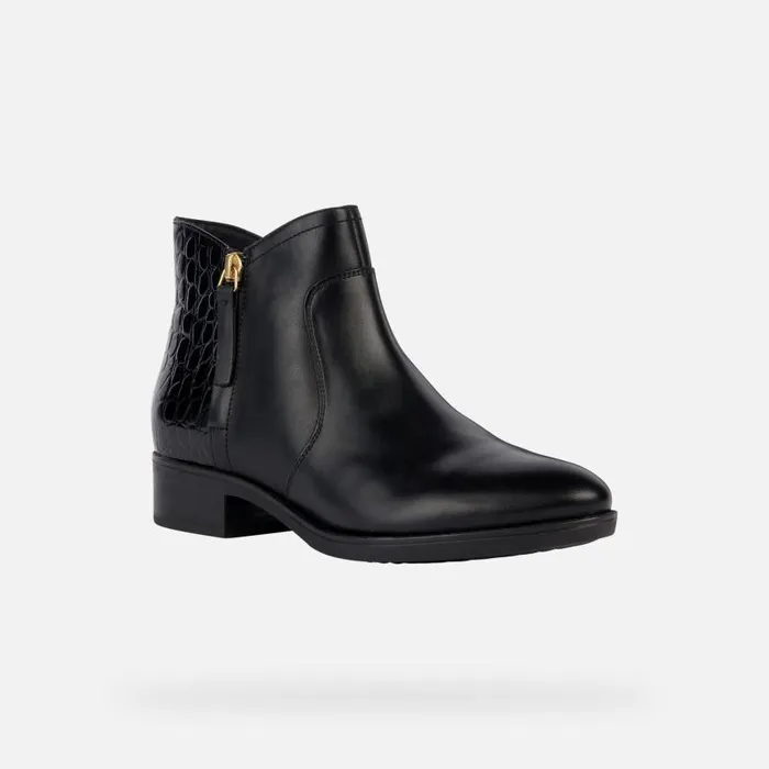 Woman Geox Ankle Boots FELICITY C Ankle Boots Black Woman Geox Black