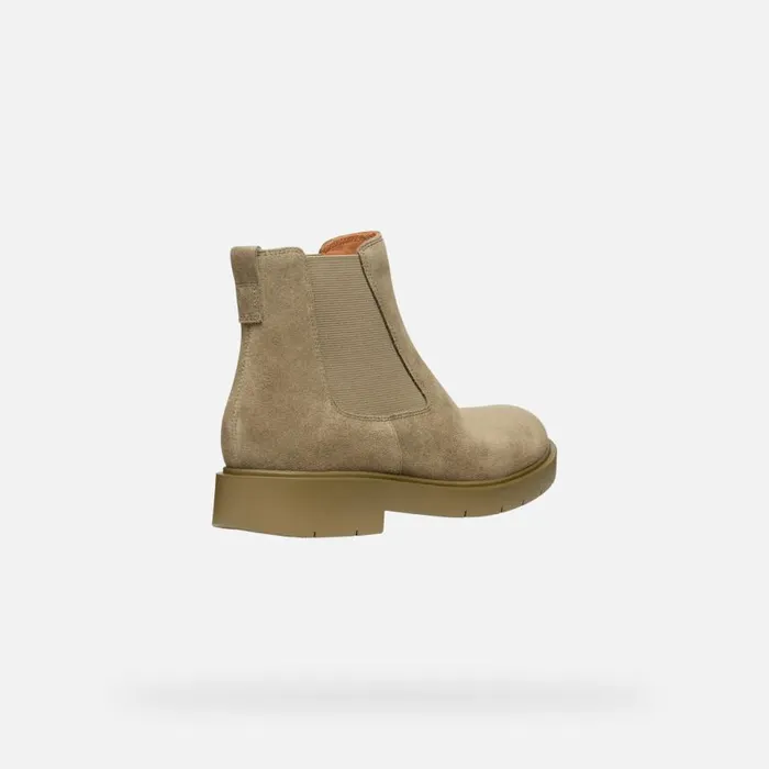 Woman Geox Ankle Boots SPHERICA EC1 WOMAN Musk Chelsea Boots Musk