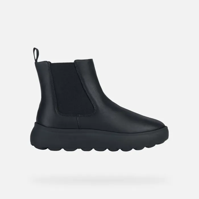 Woman Geox Ankle Boots SPHERICA EC41 A Chelsea Boots Black Woman Geox Black