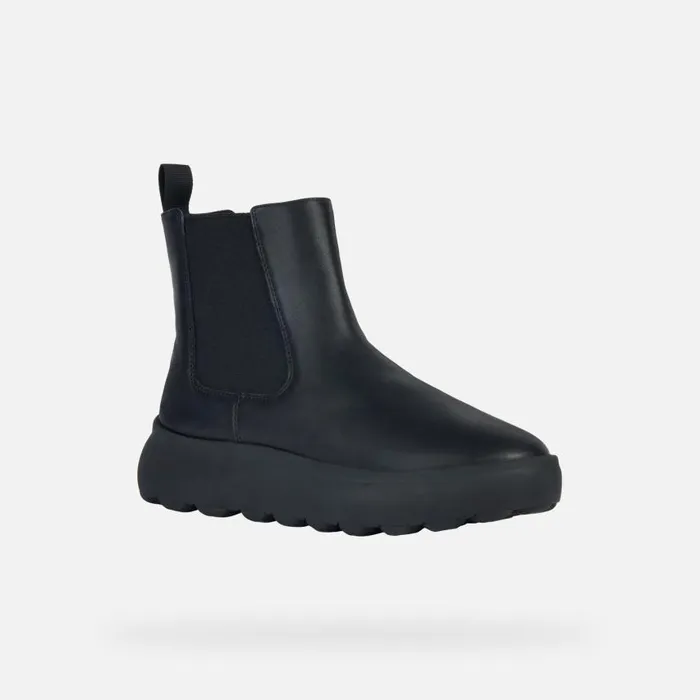Woman Geox Ankle Boots SPHERICA EC41 A Chelsea Boots Black Woman Geox Black