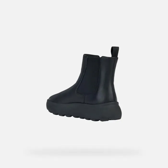 Woman Geox Ankle Boots SPHERICA EC41 A Chelsea Boots Black Woman Geox Black