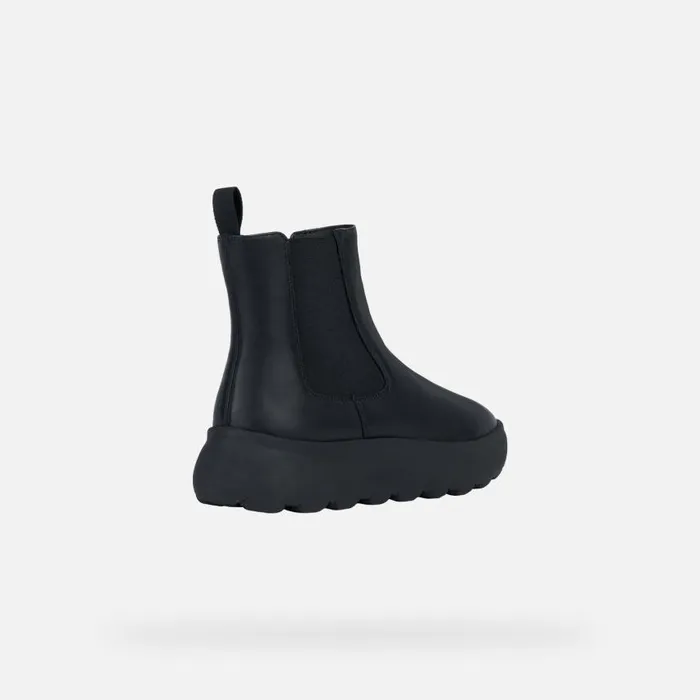 Woman Geox Ankle Boots SPHERICA EC41 A Chelsea Boots Black Woman Geox Black