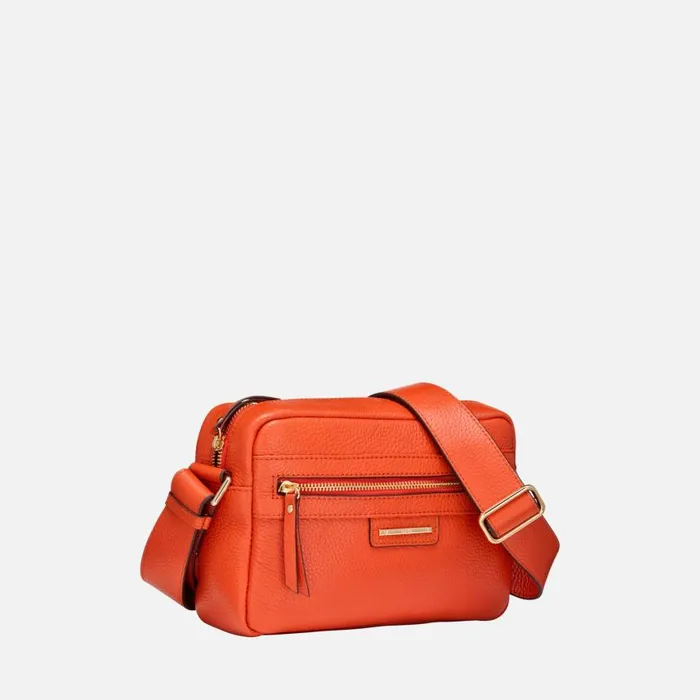 Woman Geox Bags BLANDINE WOMAN Orange Crossbody Bag Orange